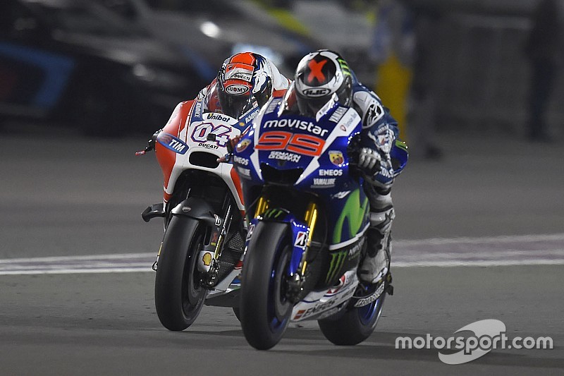 Jorge Lorenzo, Yamaha Factory Racing and Andrea Dovizioso, Ducati Team
