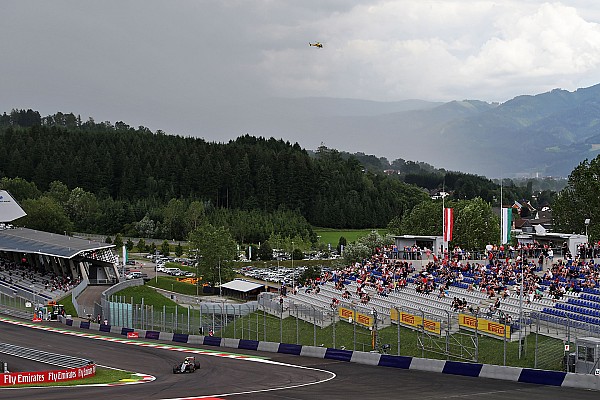 Sergio Pérez, afectado por la lluvia en Austria