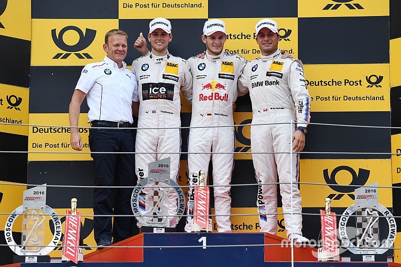 Podium: Race winner Marco Wittmann, BMW Team RMG, BMW M4 DTM; second Tom Blomqvist, BMW Team RBM, BM