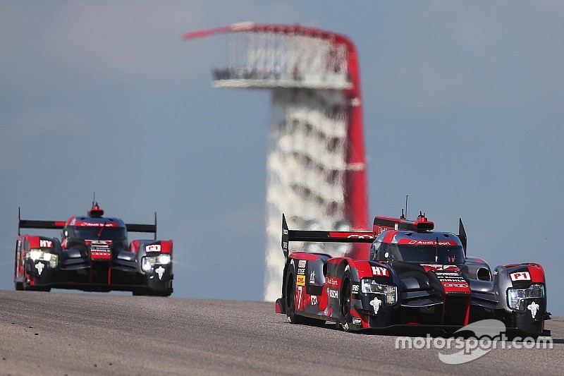 #7 Audi Sport Team Joest, Audi R18: Marcel Fässler, Andre Lotterer, Benoit Tréluyer; #8 Audi Sport T