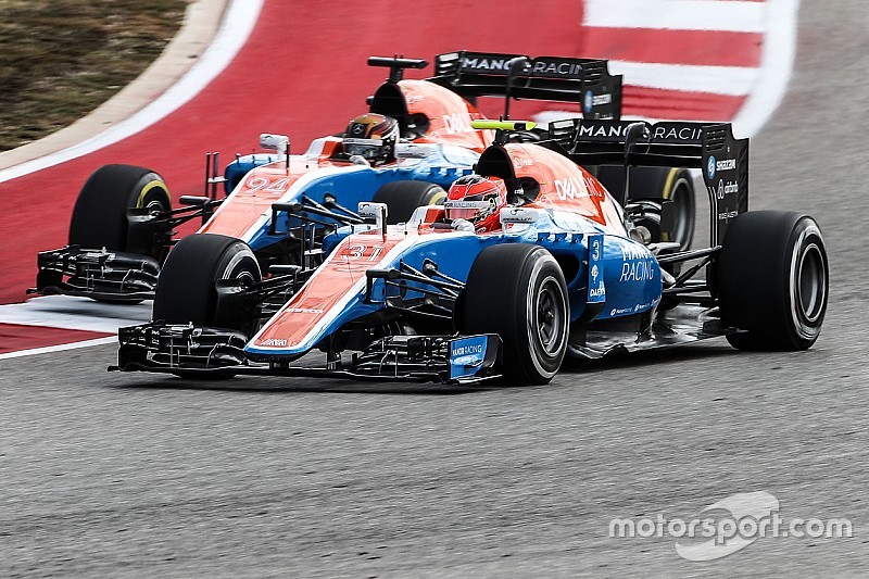 Esteban Ocon, Manor Racing MRT05; Pascal Wehrlein, Manor Racing MRT05