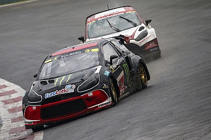Solberg lidera el Rallycross en un día acortado por lluvia en Argentina