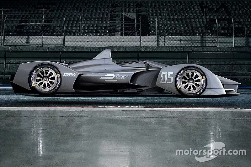 Rendu de la Formule E Spark Racing Technology