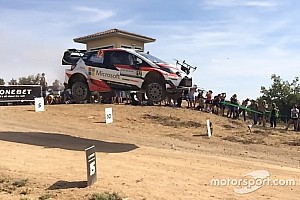 VIDEO: coche del WRC choca con un dron
