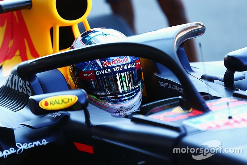 Daniel Ricciardo, Red Bull Racing RB12 con el Halo