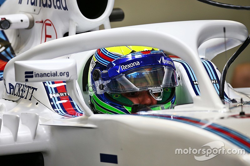 Felipe Massa, Williams FW38 with the Halo cockpit cover