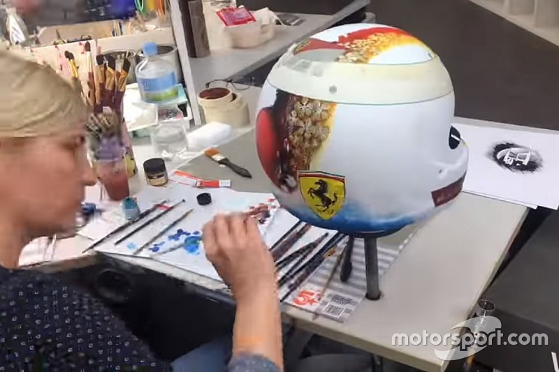 VÍDEO: Como o capacete de Vettel para Suzuka foi pintado