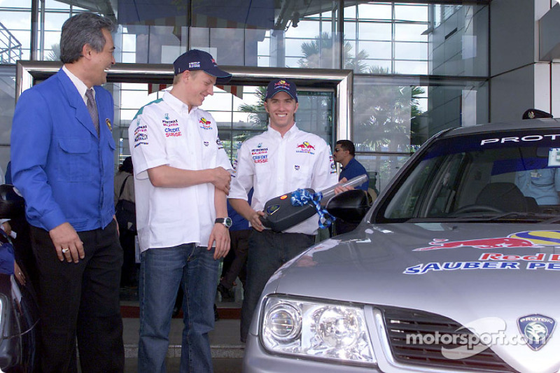 Equipo Sauber Petronas en Johor Bahru: Kimi Raikkonen y Nick Heidfeld