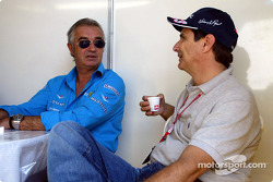Flavio Briatore and Nelson Piquet
