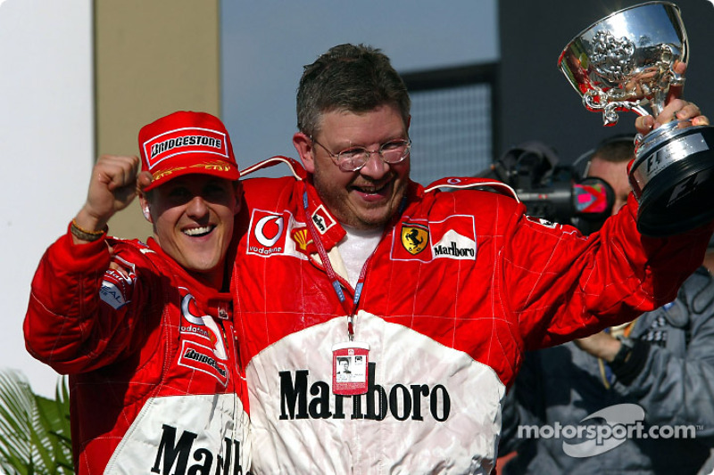 Michael Schumacher et Ross Brawn