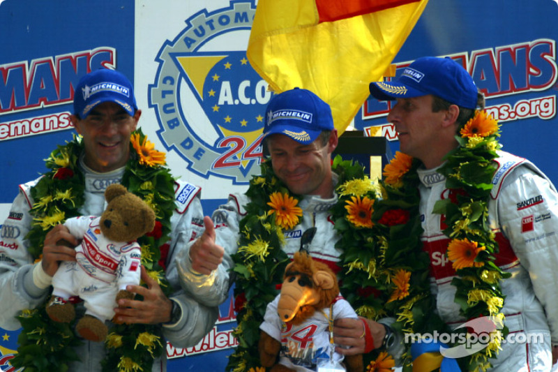2002: Emanuele Pirro, Tom Kristensen, Frank Biela