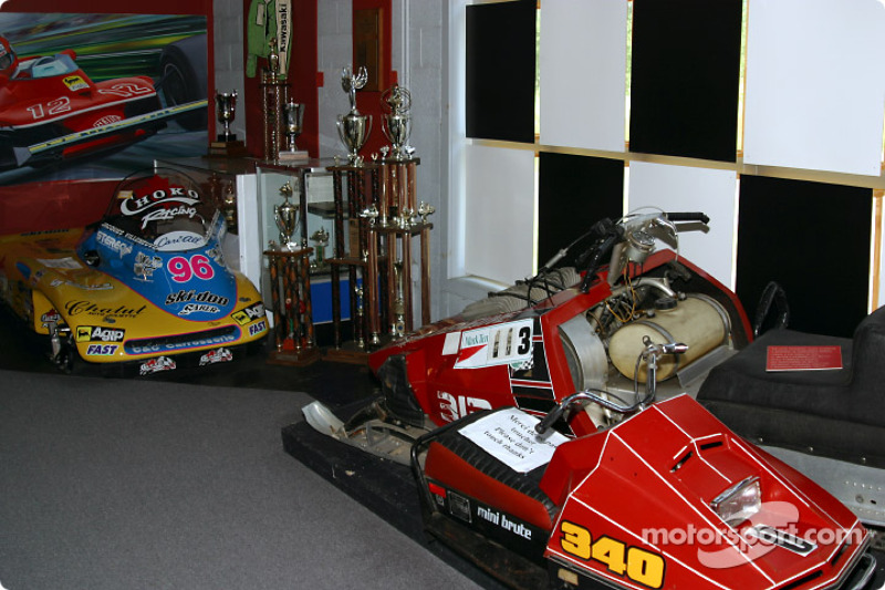 A fearless snowmobile racer