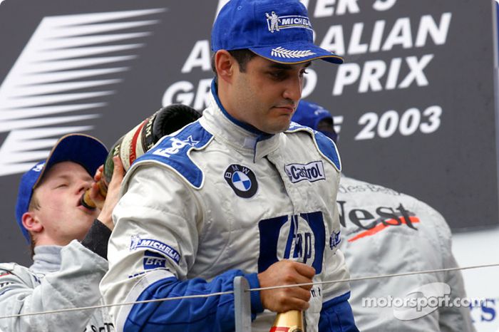 El podio: Juan Pablo Montoya