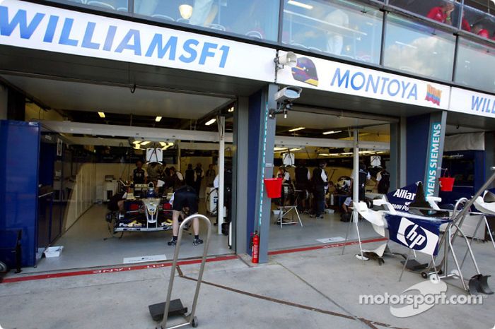 Area de pits de Williams