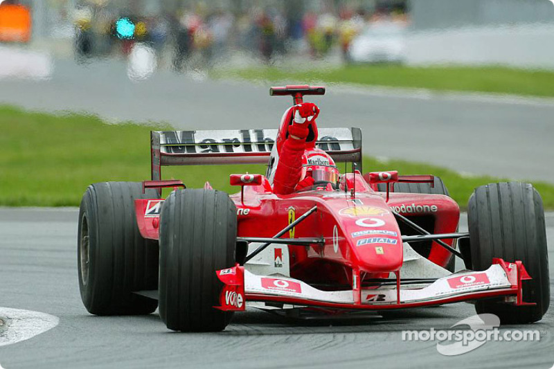 Race winner Michael Schumacher