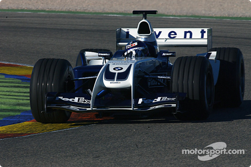 Juan Pablo Montoya essaie la nouvelle WilliamsF1 BMW FW26