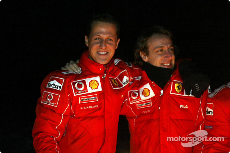 Michael Schumacher ve Luca Badoer