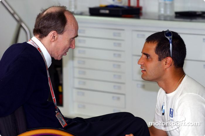 Frank Williams y Juan Pablo Montoya