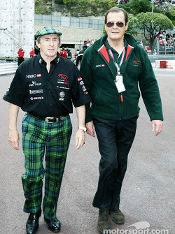 Jackie Stewart et Roger Moore