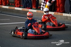 Karting à Kerpen : Michael Schumacher et Rubens Barrichello
