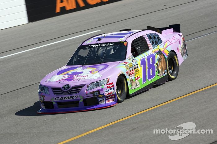 El rosa tiene cierta tradición en NASCAR: este era el coche de Kyle Busch de Nationwide en Richmond en 2010