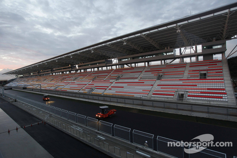 Un aperçu du travail de construction sur le Korea International Circuit