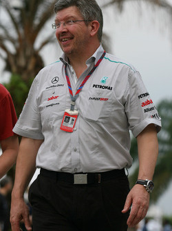 Ross Brawn, director de equipo, Mercedes GP
