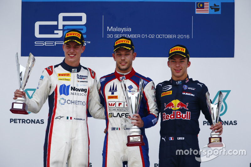 Luca Ghiotto, Trident Raffaele Marciello, RUSSIAN TIME et Pierre Gasly, PREMA Racing