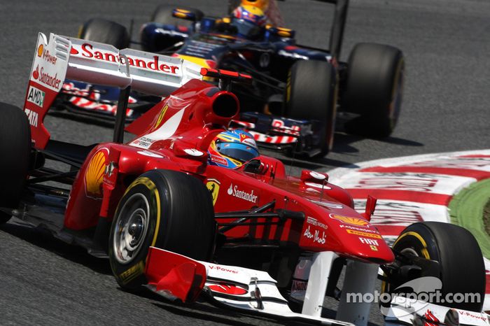 Fernando Alonso, Scuderia Ferrari y Mark Webber, Red Bull Racing