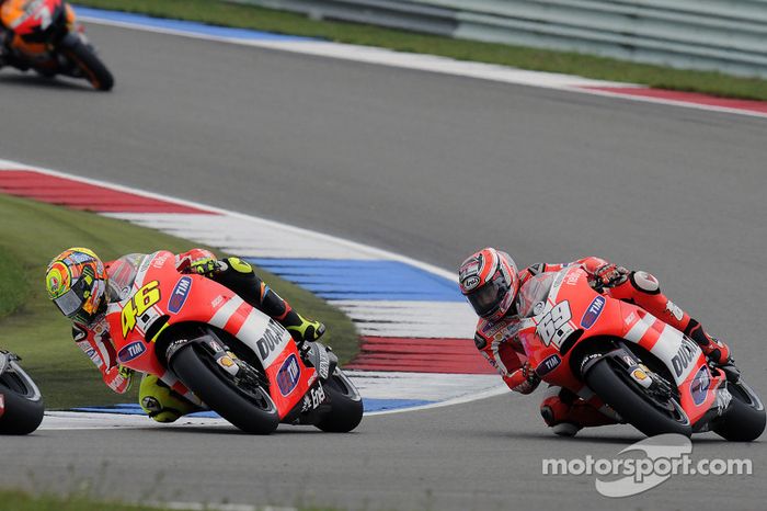 Valentino Rossi y Nicky Hayden