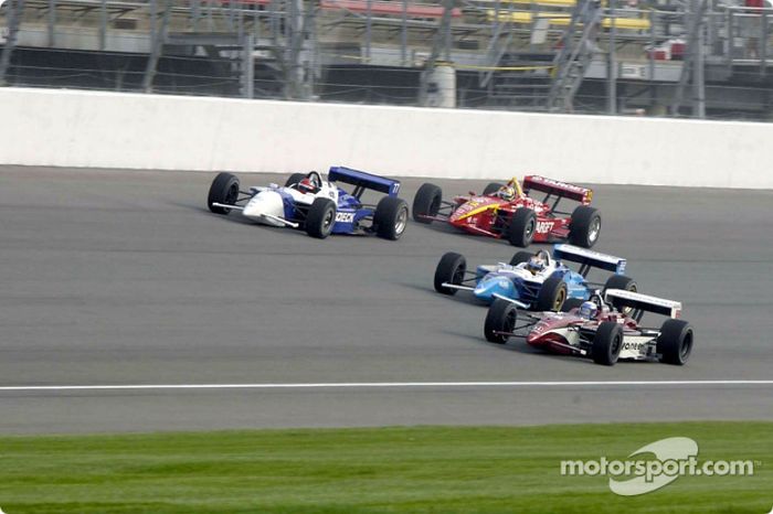 Alex Zanardi, Patrick Carpentier, Bryan Herta y Memo Gidley