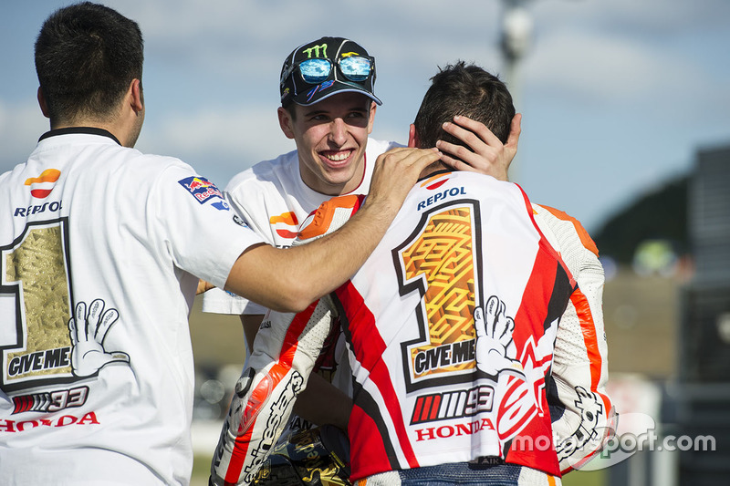 Race winner Marc Marquez, Repsol Honda Team, Alex Marquez, Marc VDS