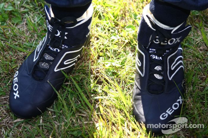 Sebastian Vettel, Red Bull Racing botas con monedas de la suerte