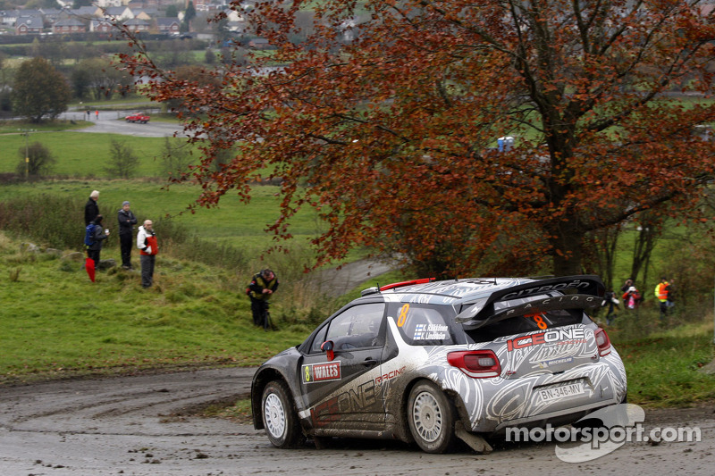 Kimi Raikkonen y Kaj Lindstrom, Citroën DS3 WRC, ICE 1 Racing