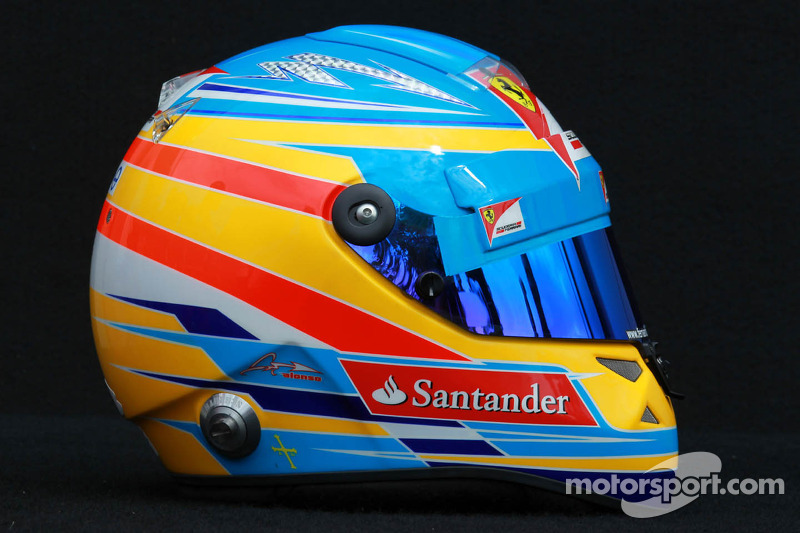 Casco de Fernando Alonso en 2012