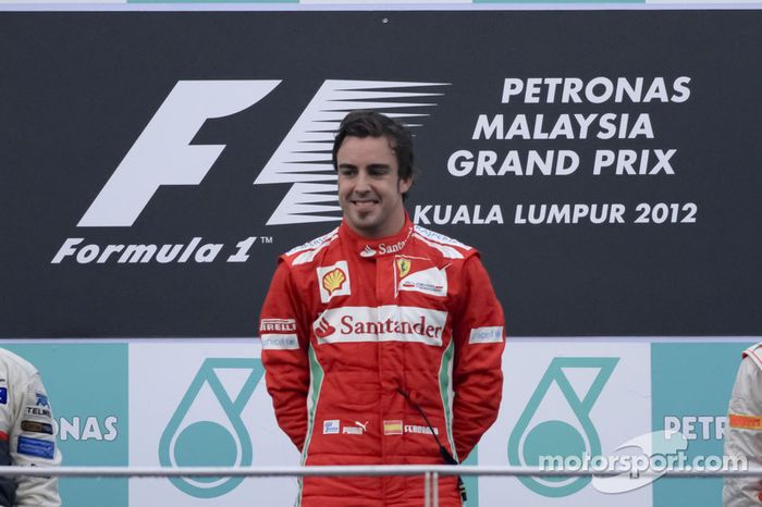 Podio: ganador de la carrera Fernando Alonso, Scuderia Ferrari