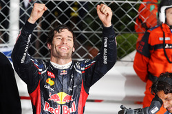 1. Mark Webber, Red Bull Racing, feiert