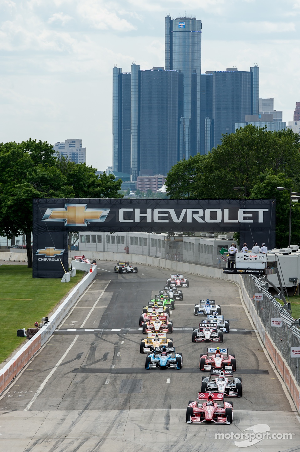 Start: Scott Dixon, Target Chip Ganassi Honda leads