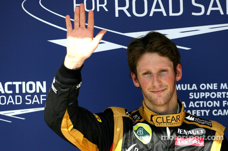 La única primera fila de Grosjean... por ahora