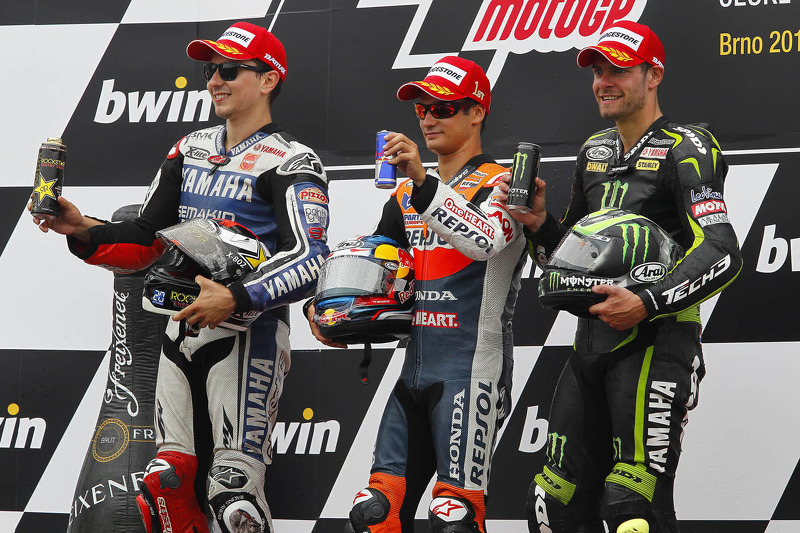 Podium: 1. Dani Pedrosa, 2. Jorge Lorenzo, 3. Cal Crutchlow