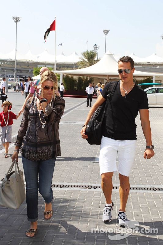 Michael Schumacher, Mercedes AMG F1 con su esposa Corinna Schumacher
