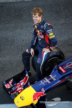 Sebastian Vettel, Red Bull Racing at a team photograph