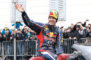 Sebastian Vettel, Red Bull Racing celebrates his world championship in Graz, Austria