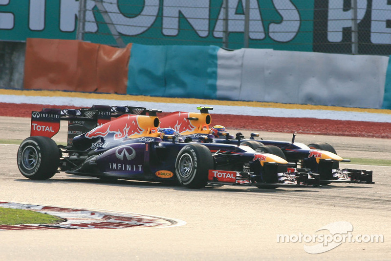 Mark Webber, Red Bull Racing RB9 and Sebastian Vettel, Red Bull Racing RB9