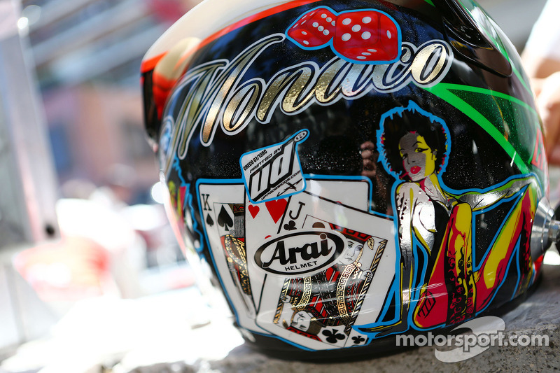 The helmet of Sergio Perez, McLaren