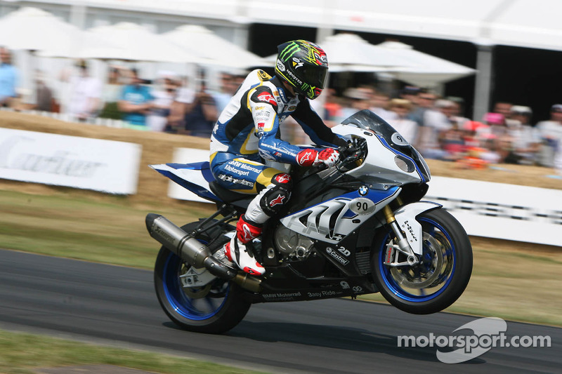 Chaz Davies, BMW HP4 at Goodwood Festival of Speed