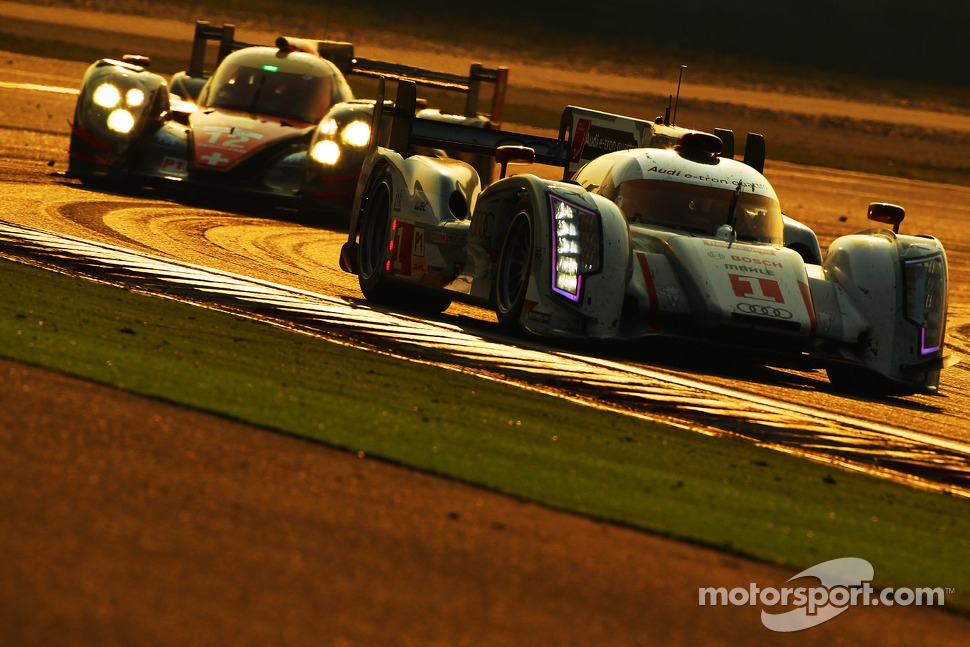 #1 Audi Sport Team Joest Audi R18 e-tron quattro: Andre Lotterer, Benoit Tréluyer, Marcel Fässler
