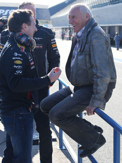 Christian Horner, diretor esportivo da Red Bull Racing e Dietrich Mateschitz, dono da Red Bull
