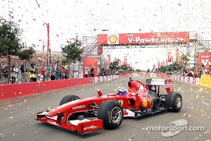 Marc Gene, Ferrari Test Driver in the streets of Johannesburg