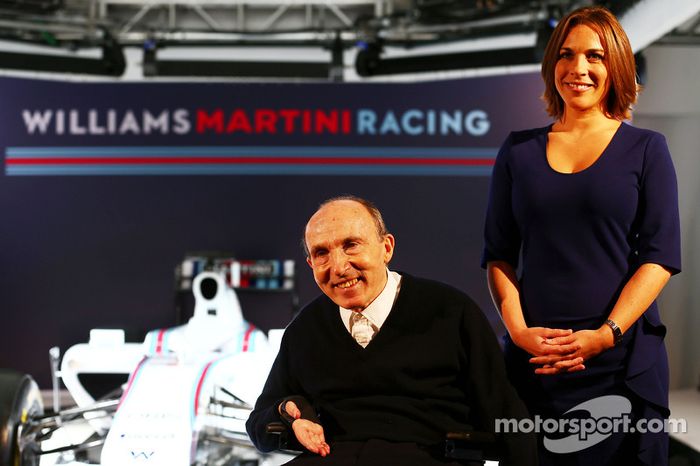 Sir Frank Williams y Claire Williams, del equipo Williams Martini F1